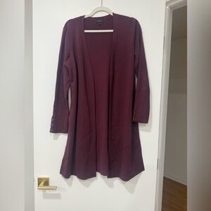 Talbots Deep Burgundy Knit Cardigan